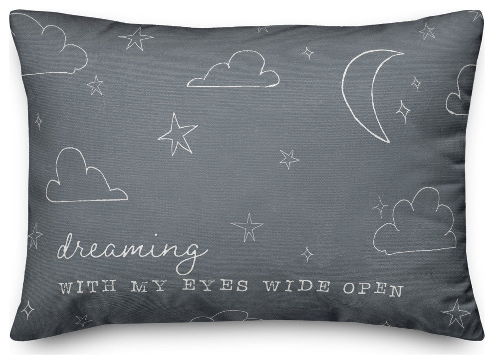 Dreaming With my Eyes Wide Open 14"x20" Spun Poly Pillow