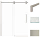 Teegan Plus Sliding Shower Door, Fixed, Clear Glass, Brushed Stainless, Turin