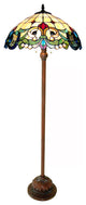 Dulce 2-Light Victorian Floor Lamp 18" Shade