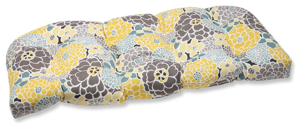 Full Bloom Wicker Loveseat Cushion