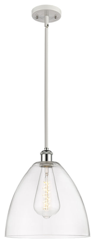 Innovations 516-1S-WPC-GBD-122 1-Light Mini Pendant, White, Polished Chrome
