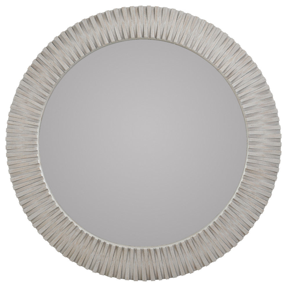 Myrtle Mango Wood Mirror, Grey
