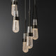 Link 5-Light Blown Glass Pendant - Oil Rubbed Bronze, Clear Bubble Glass