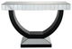 Black Half Moon Console Table