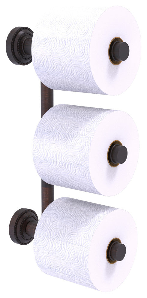 Dottingham 3 Roll Reserve Roll Toilet Paper Holder, Venetian Bronze