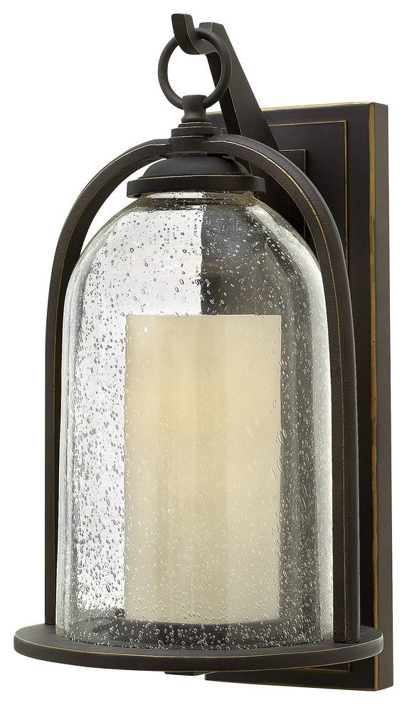 Hinkley Quincy Outdoor Large Wall Mount Lantern, Oil Rubbed Bronze