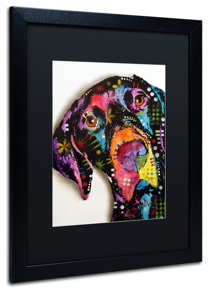 Dean Russo 'Pointer' Framed Art, Black Frame, 16"x20", Black Matte