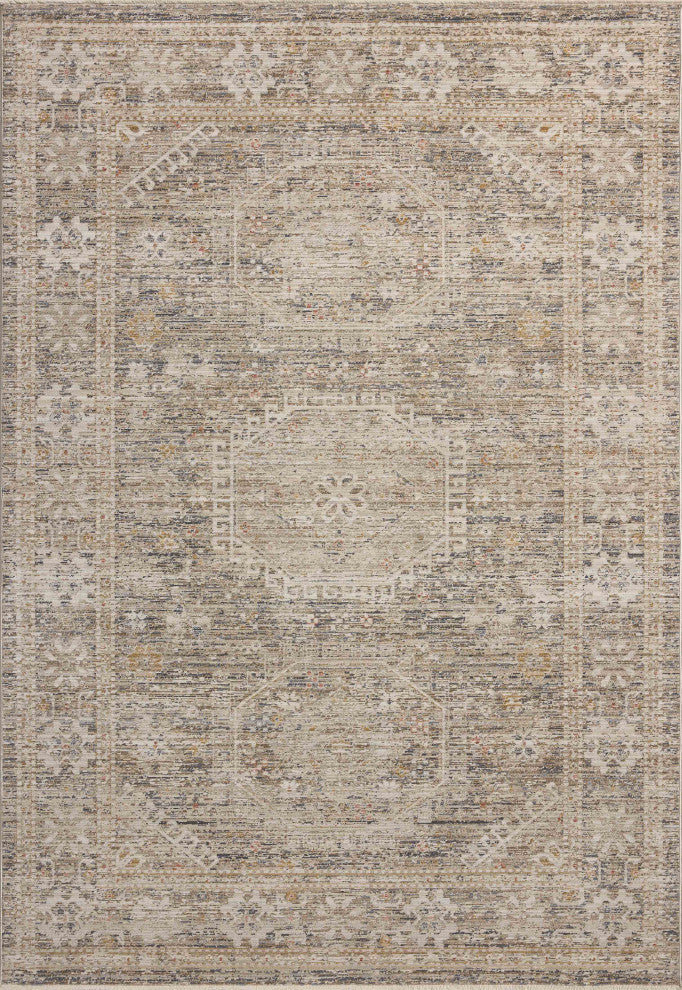 Chris Loves Julia x Loloi Ida Taupe / Multi 3''-6" x 5''-6" Accent Rug