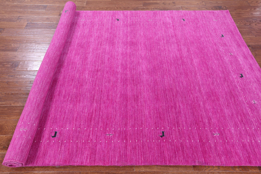 Persian Gabbeh Handmade Wool Rug 6' 0" X 9' 0" - Q15062