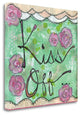 "Kiss Off" By Denise Braun, Giclee Print on Gallery Wrap Canvas, Ready to Hang