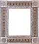 Medium Silver 4-Leaves Sunflower Tile Talavera Tin Mirror