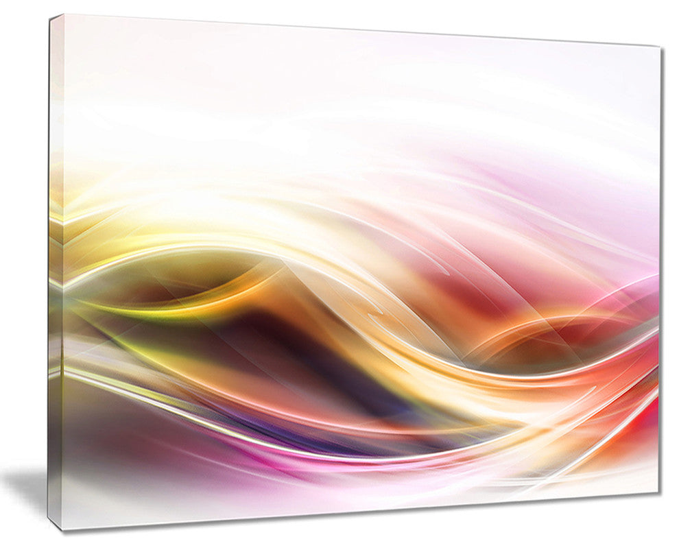 "Elegant Light Color Pattern" Abstract Digital Art Canvas Print