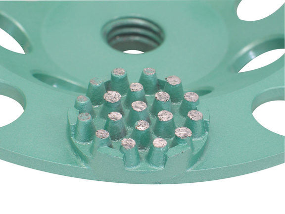Pearl Abrasive P4 Concrete and Natural Stone Button P Cup Wheel 7