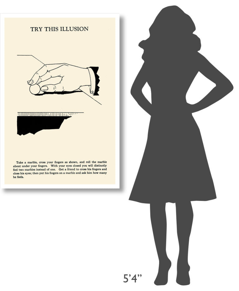 "Try This Illusion" Digital Paper Print by Retromagic, 29"x42"