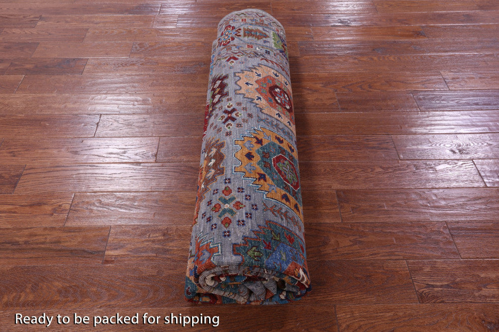 7' 11" X 10' 4" Hand Knotted Fine Turkmen Wool Rug - Q12143
