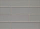 4"x16" Manhattan Matte Glass Subway Tile, Platinum