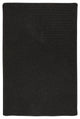 Colonial Mills Sunbrella Solid LS06 Ebony Sunbrella Area Rug, Rectangular 2'x3'