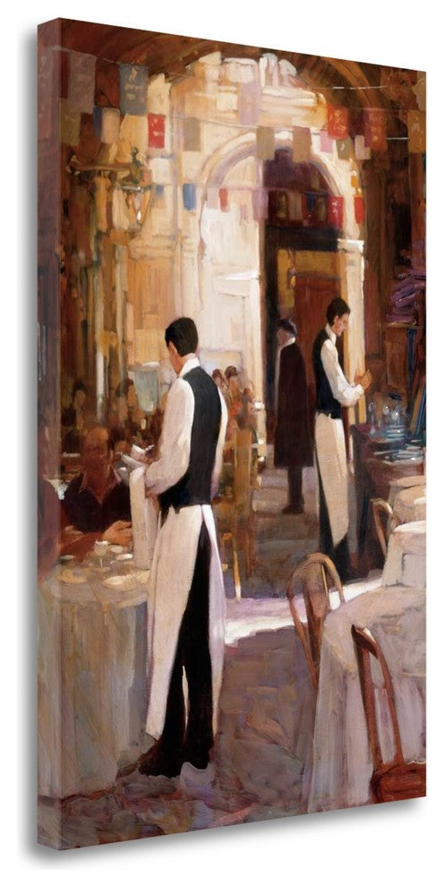 "Two Waiters Place Des Vosges" By Philip Craig, Giclee on Gallery Wrap Canvas