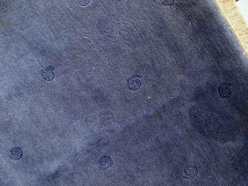 Handmade vintage Tibetan Khaden rug 5.7' x 7.7' (173cm x 235cm) 1970s