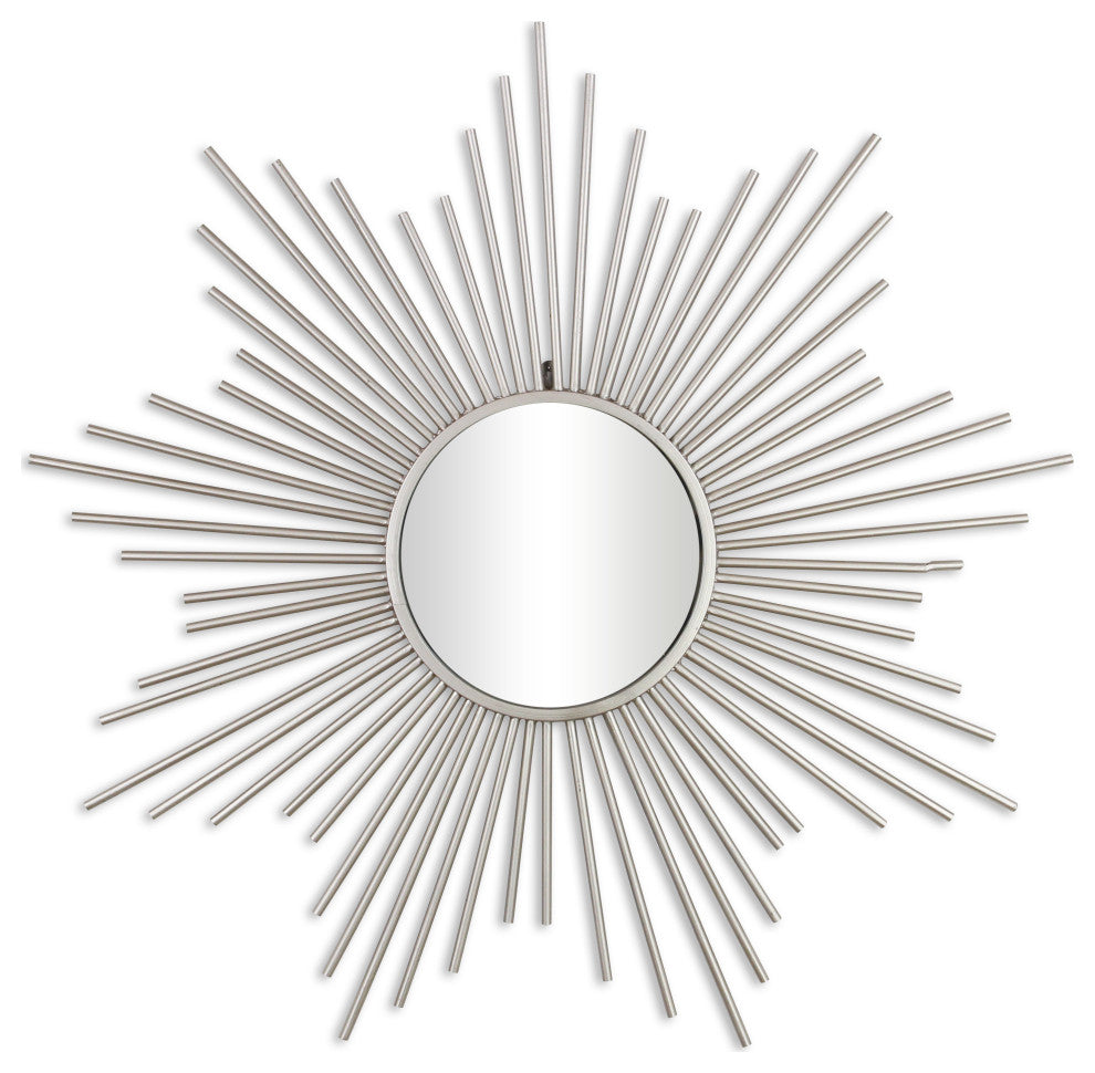Metal Sunburst Wall Mirror