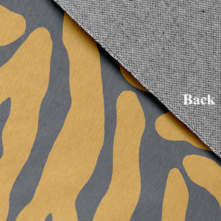 Animal Stripe Fall Design Chenille Area Rug, Gray, 2'x3'