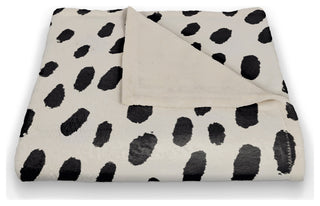 Monochromatic Spot Pattern 50"x60" Coral Fleece Blanket