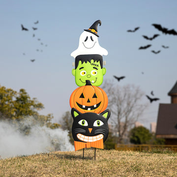 42.5"H Halloween Pumpkin Yard Stake