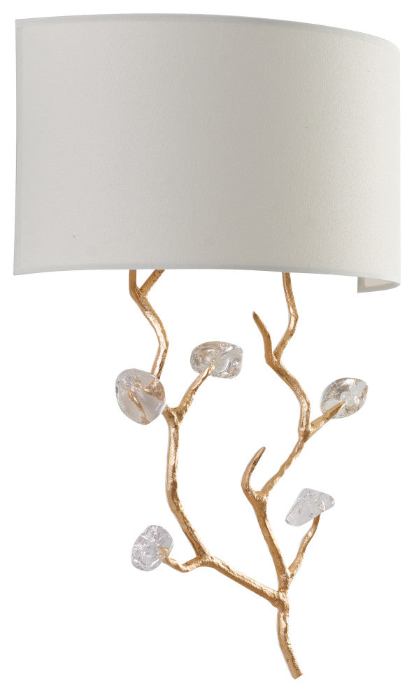 Bethel International LA37W14G 1-Light Wall Sconce, Gold