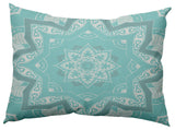 14" x 20" Shawl Decorative Indoor Pillow, Wave Top Blue