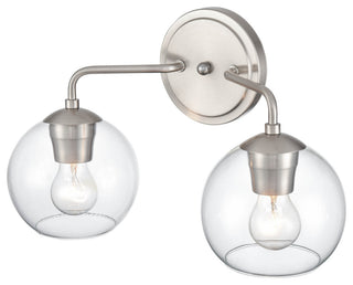 2 Light 16" Brushed Nickel Vanity Light