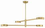 Orson 4 Light Modern Gold Chandelier