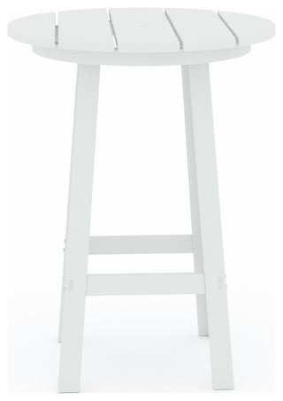 LuXeo Mason-Cabo Round Counter Bar 3-Piece Set, White