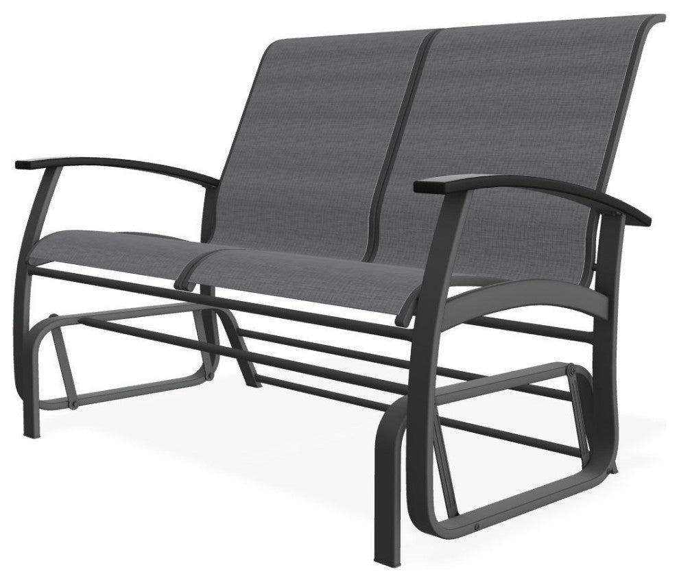 Belle Isle Sling 2-Seat Glider, Augustine Pewter/Graphite