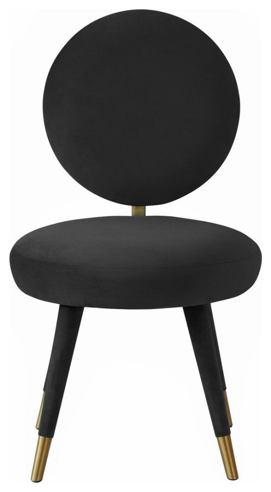 TOV Furniture Kylie Black Velvet Dining Chair