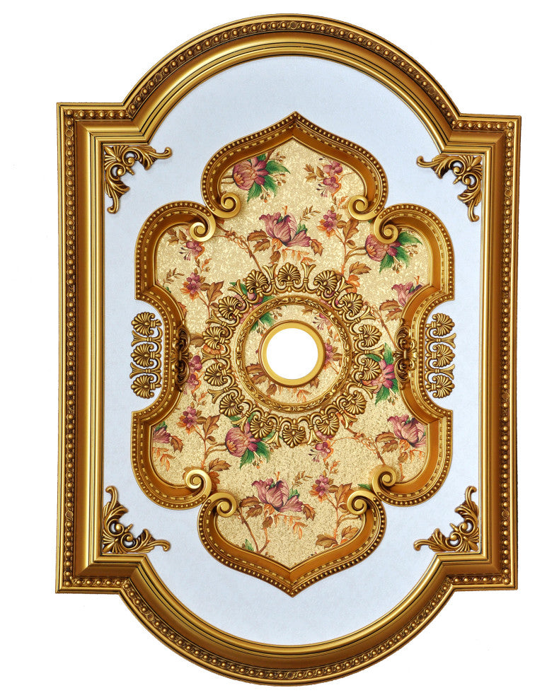 Artistry Lighting, Rectangular 51" x 36" Gold Ceiling Medallion, (Art0913-F-096)