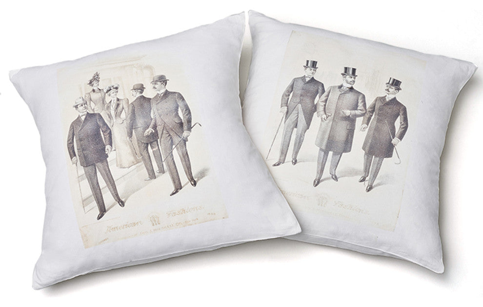 Honorable Men Pillows, Set of 2