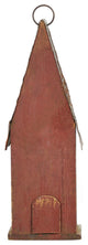 Rustic Garden Distressed Wooden Birdhouse, Retro Red