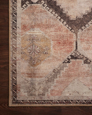 Loloi II Printed Wynter WYN-08 Graphite, Blush Area Rug, 2'6"x7'6"