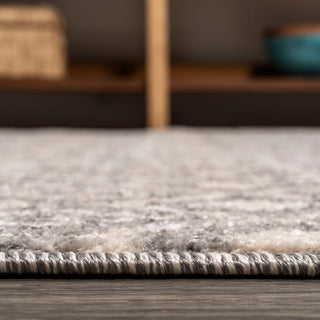 Ifrane Berber Geometric Stripe Runner Rug, Gray/Cream, 5x8