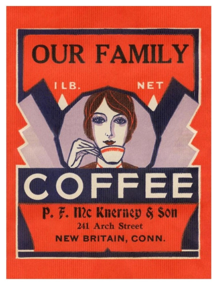 "Our Family Coffee" Digital Paper Print by Retrolabel, 29"x38"