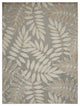7 x 10 Natural Leaves Indoor Outdoor Area Rug