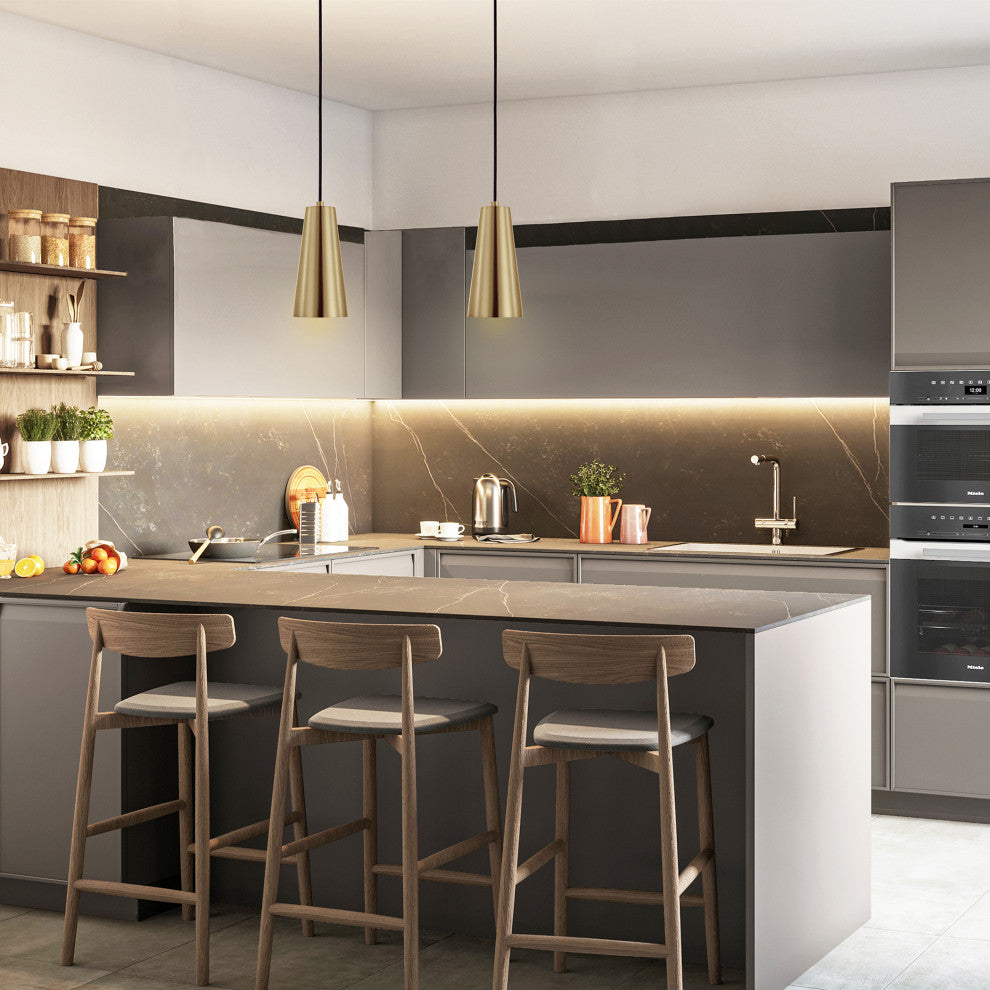 Pratella 1 1 Light Mini Pendant Brushed Gold Brushed Gold