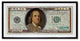 One Hundred US Dollar Collage Art with Black Frame
