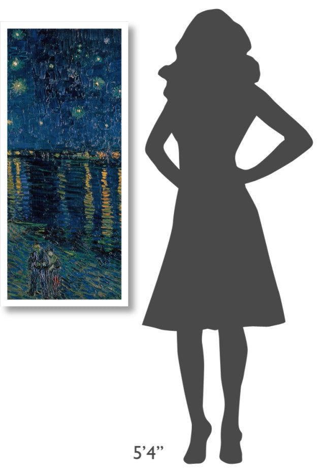 "Starlight Over the Rhone (right)" Print by Vincent van Gogh, 19"x42"