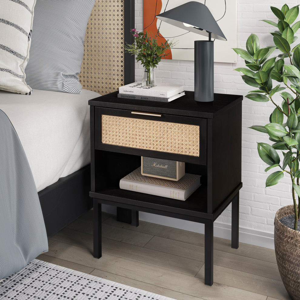 Caine Rattan Nightstand/ Side Table