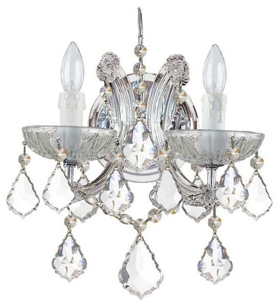 Crystorama Maria Theresa Wall Mount, Hand Cut Crystal