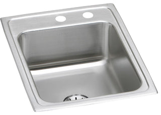 LR1722PD Lustertone Classic Stainless Steel 17" x 22" Sink with Perfect Drain, M