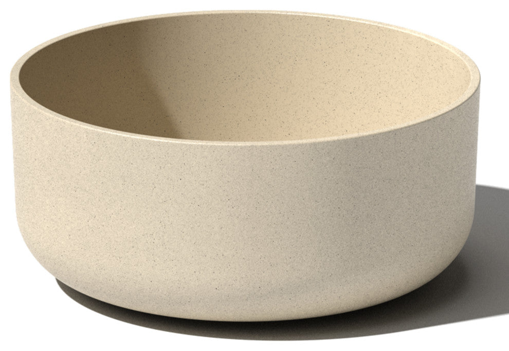 Pure Series Kona Bowl 14" Planter, Sand, 1 Pack