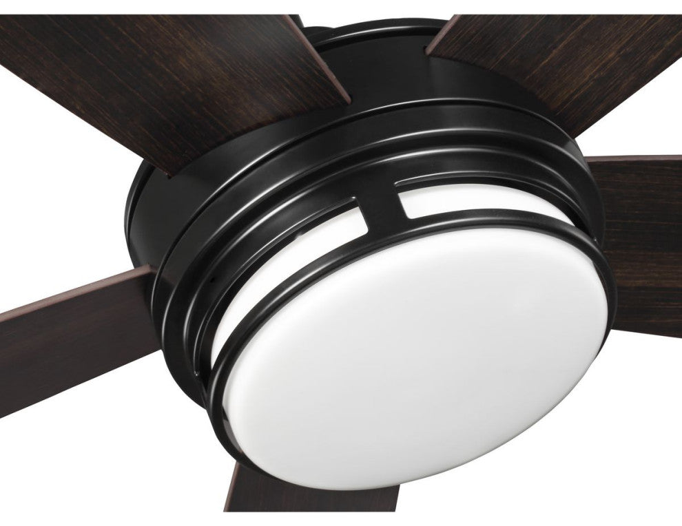 Albin Collection 54" Indoor/Outdoor 5-Blade Black Ceiling Fan