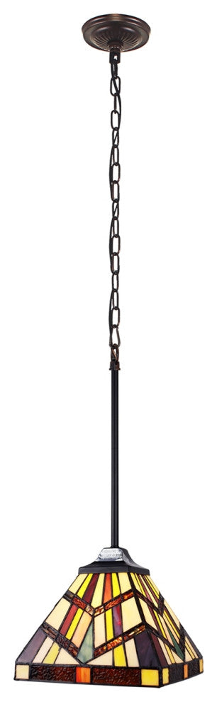 CHLOE Lighting CH3T523BM08-DP1 VINCENT Mission Blackish 1 Light Mini-Pendant